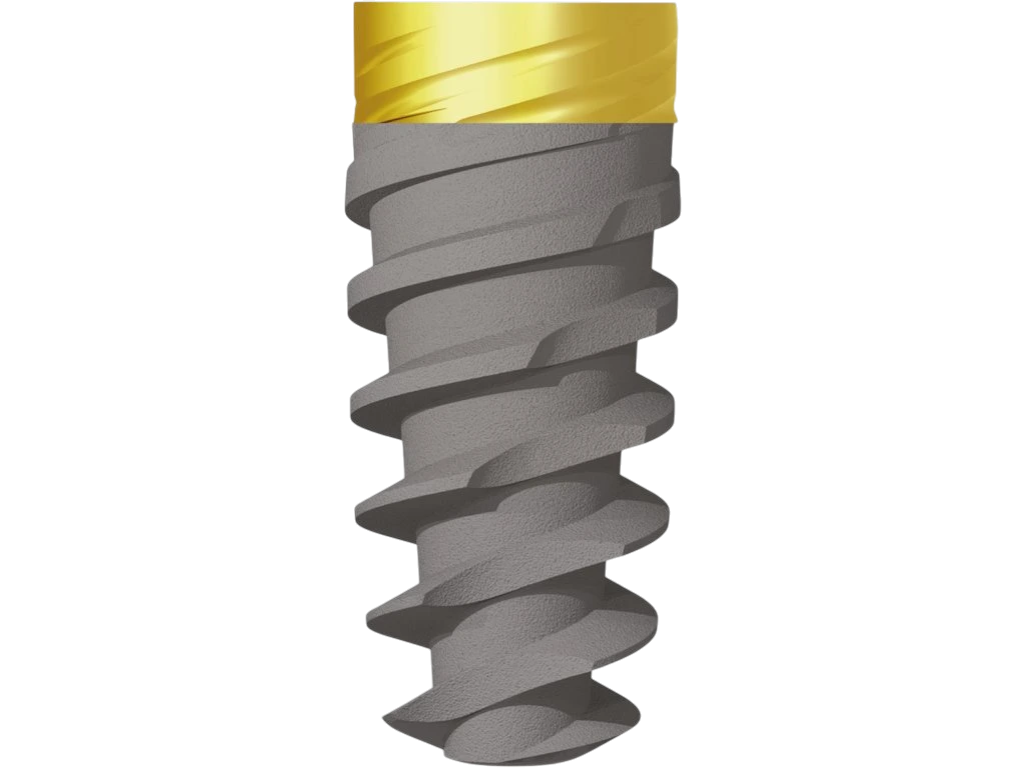 EVA43100;-Photoroom Имплантат зубной JDEvolution Plus, анодированная шейка, диаметр: 4,3 мм, длина: 10 мм — изображение 1